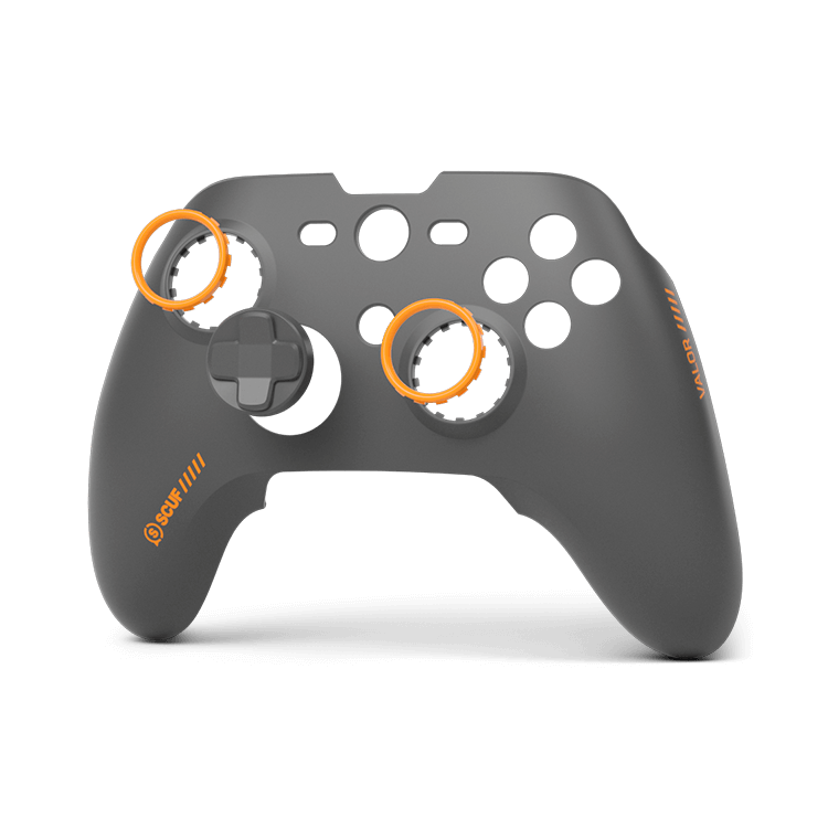 SCUF Xbox Valor Pro Controller | Steel Gray Faceplate Kit